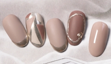 幾何色塊 ｜DIY美甲｜彩繪｜幾何｜彤彤｜鏡面粉｜教學