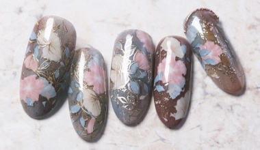 擴石香氛 ｜專業美甲｜沙龍應用｜台灣老師｜異素材｜Ruru｜箔紙｜金屬膠｜花｜教學