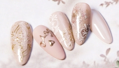 浮雕花磚 ｜專業美甲｜沙龍應用｜台灣老師｜幾何｜Ruru｜對稱｜鏡面粉｜教學