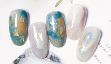 復古秋色 ｜DIY美甲｜彩繪｜NLT教學部｜暈染｜子蒨｜教學