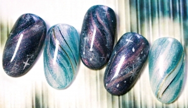 魔幻星空 ｜DIY美甲｜彩繪｜台灣老師｜暈染｜東東｜貼紙｜教學