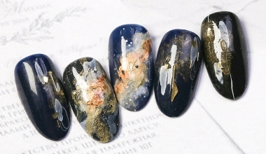 星星小宇宙 ｜專業美甲｜沙龍應用｜台灣老師｜暈染液｜Kaka｜金箔｜水彩｜教學