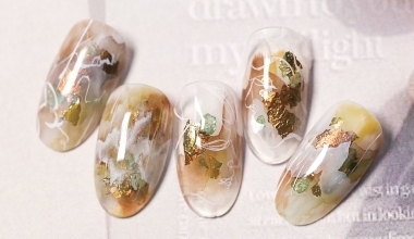 琥珀髒髒風暈染 ｜專業美甲｜沙龍應用｜台灣老師｜水彩｜Kaka｜暈染｜琥珀｜石紋｜教學