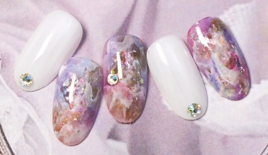 雲霧礦石 ｜專業美甲｜沙龍應用｜台灣老師｜石紋｜Kaka｜教學