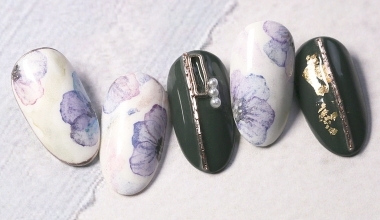 雪紡五瓣花 ｜專業美甲｜沙龍應用｜台灣老師｜水彩｜Nicole｜花｜教學