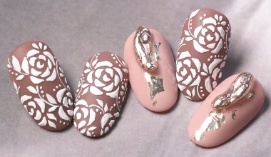 絨花繪 ｜專業美甲｜沙龍應用｜台灣老師｜花｜Candice｜奶油膠｜教學