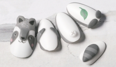 動物趴體（狸貓） ｜專業美甲｜沙龍應用｜台灣老師｜粉雕｜菲菲｜動物｜狸貓｜教學