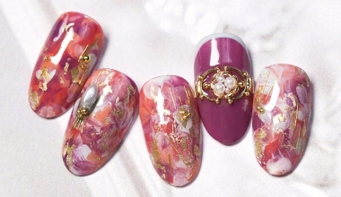 巴黎復古暈染 ｜專業美甲｜沙龍應用｜台灣老師｜暈染｜Kaka｜箔紙｜教學