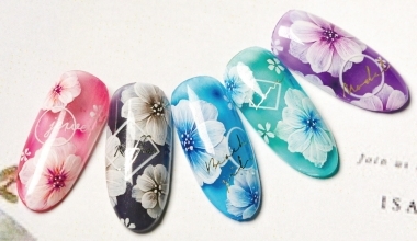 清透果凍花 ｜專業美甲｜沙龍應用｜NLT教學部｜花｜Alashi｜貼紙應用｜手繪｜夏日｜教學