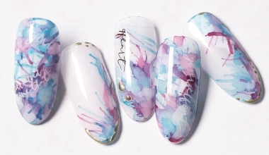 奇幻潑墨 ｜專業美甲｜沙龍應用｜NLT教學部｜噴槍｜Alashi｜暈染液｜噴灑｜潑墨｜教學