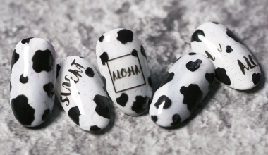 簡約乳牛紋 ｜DIY美甲｜彩繪｜台灣老師｜基礎彩繪｜東東｜動物｜乳牛｜教學