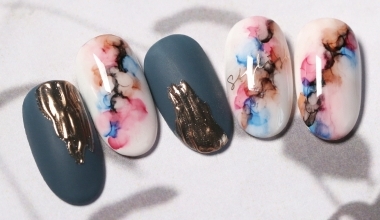 紙醉金迷 ｜專業美甲｜沙龍應用｜台灣老師｜暈染液｜Nicole｜教學