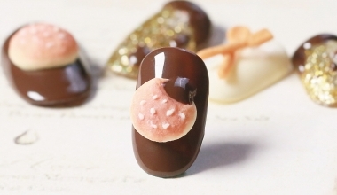 巧克力醬麵包粉雕 ｜專業美甲｜沙龍應用｜台灣老師｜粉雕｜YUMI｜食物｜點心｜麵包｜教學