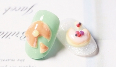 鬆餅粉雕｜專業美甲｜沙龍應用｜台灣老師｜粉雕｜YUMI｜食物｜點心｜鬆餅｜教學