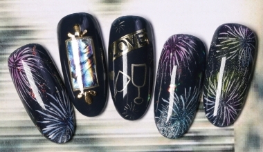 炫麗花火 ｜專業美甲｜沙龍應用｜NLT教學部｜沙龍彩繪設計｜孫維琳｜亮片｜教學