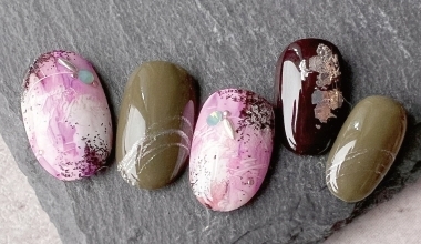 砂礫詩篇 ｜專業美甲｜沙龍應用｜台灣老師｜暈染液｜Vicky｜亮片｜貼紙｜教學