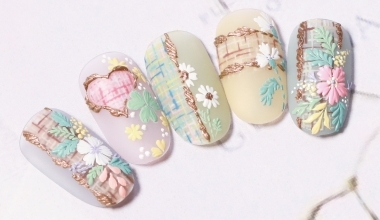 繡繡 ｜專業美甲｜沙龍應用｜台灣老師｜花｜JOJO｜貼紙｜奶油膠｜春｜教學