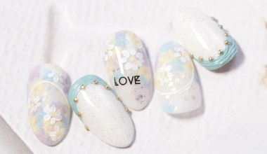 繁花天際 ｜專業美甲｜沙龍應用｜台灣老師｜花｜Huihui｜奶油膠｜春｜教學