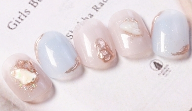 小立體貝殼 ｜DIY美甲｜DIY美甲｜台灣老師｜異素材｜Nicole｜貝殼｜亮片｜鏡面粉｜教學