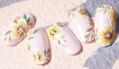 熱帶島嶼花園 ｜專業美甲｜沙龍應用｜NLT教學部｜花｜JOJO｜奶油膠｜漸層｜教學