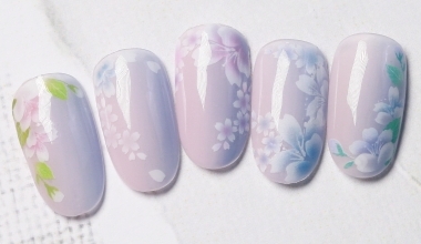 翩翩櫻舞 ｜專業美甲｜沙龍應用｜NLT教學部｜貼紙｜JOJO｜花｜異素材｜漸層｜教學