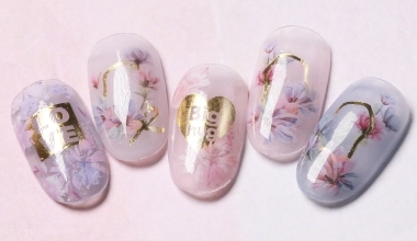 環抱愛情 ｜專業美甲｜沙龍應用｜NLT教學部｜貼紙｜JOJO｜花｜異素材｜教學