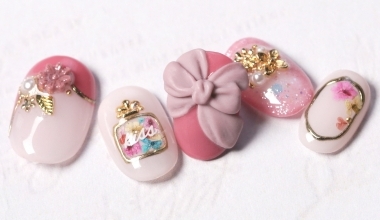 少女絲緞帶 ｜專業美甲｜沙龍應用｜台灣老師｜粉雕｜Ting｜蝴蝶結｜教學