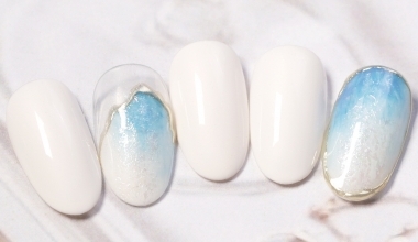 亮晶晶海洋風 ｜DIY美甲｜彩繪｜台灣老師｜異素材｜Nicole｜鏡面粉｜箔紙｜教學