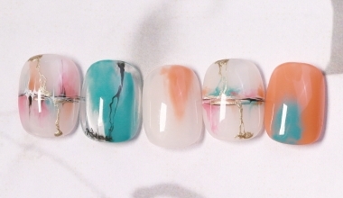 積水的顏色 ｜專業美甲｜沙龍應用｜台灣老師｜沙龍彩繪設計｜Nicole｜金屬膠｜暈染｜教學