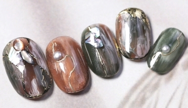 波羅海寶石 ｜專業美甲｜沙龍應用｜台灣老師｜石紋｜Ting｜異素材｜貝殼片｜教學