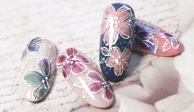 螺鈿櫻花 ｜專業美甲｜沙龍應用｜NLT教學部｜異素材｜Alashi｜教學