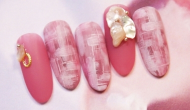 粉嫩佳人 ｜專業美甲｜沙龍應用｜NLT教學部｜格紋｜Alashi｜毛呢｜奶油膠｜教學