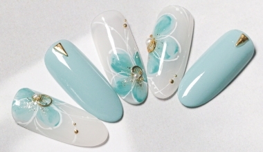 薄荷色的夏天 ｜專業美甲｜沙龍應用｜NLT教學部｜花｜Alashi｜教學