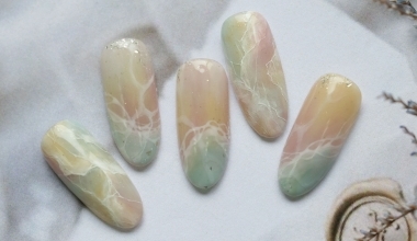 淡色細流暈染-A style ｜專業美甲｜沙龍應用｜NLT教學部｜暈染｜Alashi｜教學