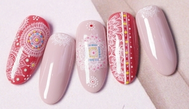 燦爛煙花 ｜專業美甲｜沙龍應用｜NLT教學部｜貼紙｜Alashi｜幾何｜圖騰｜教學