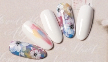 油彩花卉 ｜專業美甲｜沙龍應用｜NLT教學部｜花｜Alashi｜奶油膠｜教學