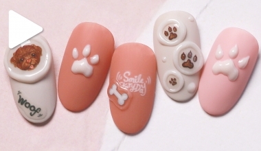 肉掌大集合 ｜DIY美甲｜DIY美甲｜NLT教學部｜貼紙｜Alashi｜動物｜貓｜教學