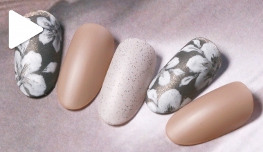 復古手繪印花 ｜DIY美甲｜DIY美甲｜NLT教學部｜花｜Alashi｜教學