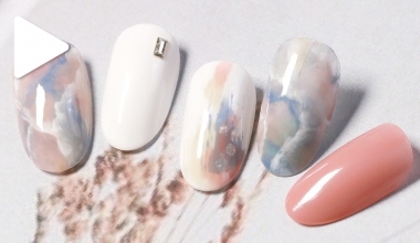 指甲油多彩暈染 ｜DIY美甲｜DIY美甲｜NLT教學部｜石紋｜Alashi｜暈染｜石紋｜教學