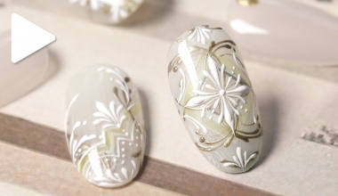 職人訂製琉璃窗花 ｜專業美甲｜沙龍應用｜NLT教學部｜幾何｜Alashi｜對稱｜圖騰｜金屬膠｜教學影片