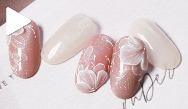 清透冰雪疊花 ｜專業美甲｜沙龍應用｜NLT教學部｜花｜Alashi｜教學