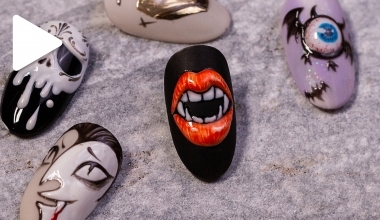 Bloody Lips ｜專業美甲｜沙龍應用｜NLT教學部｜沙龍彩繪設計｜Alashi｜萬聖節｜紅唇｜Halloween｜教學影片