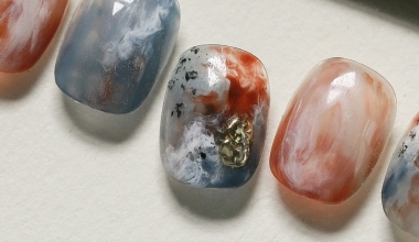 醉後雨天 ｜專業美甲｜沙龍應用｜台灣老師｜暈染｜Nicole｜鏡面粉｜立體感｜凹凸｜教學