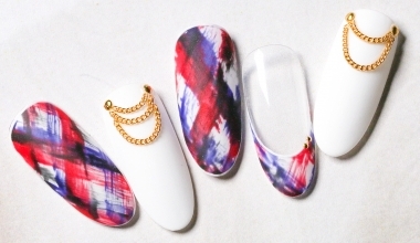 個性刷色格紋 ｜專業美甲｜沙龍應用｜NLT教學部｜格紋｜Alashi｜秋冬｜英倫風｜教學