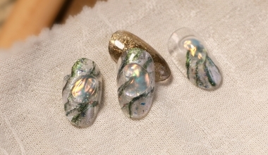 翠玉晶石 ｜專業美甲｜沙龍應用｜台灣老師｜石紋｜菲菲｜微立體｜異素材｜鏡面粉｜教學影片