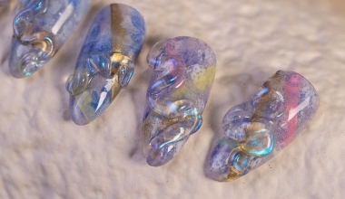 液態幾何 ｜專業美甲｜沙龍應用｜台灣老師｜粉雕｜Kelly｜軟糖膠｜鏡面粉｜微立體｜教學影片