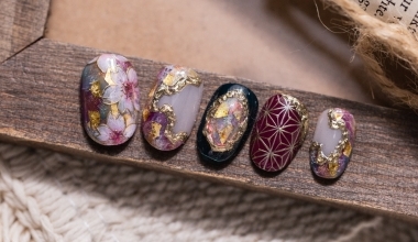 夜櫻 ｜專業美甲｜沙龍應用｜台灣老師｜花｜Ting｜櫻花｜漆箔｜春｜教學影片