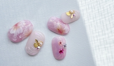 皓光粉雪 ｜專業美甲｜沙龍應用｜台灣老師｜花｜Ting｜暈染液｜奶油膠｜春｜教學影片