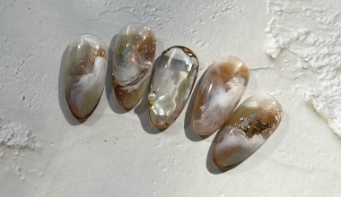 #雲霧摩根 ｜專業美甲｜沙龍應用｜台灣老師｜暈染｜Momo｜金箔｜貝殼｜鏡面粉｜教學影片