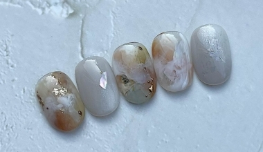 #柔幻 ｜專業美甲｜沙龍應用｜台灣老師｜暈染｜Momo｜金箔｜鏡面粉｜教學影片